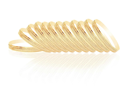 Gold Plated | Machine Cut Bangles